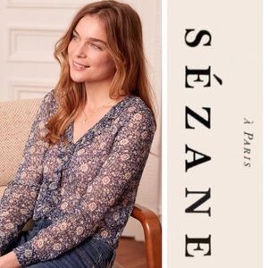 Sézane Flora Capucine Blouse NWT
